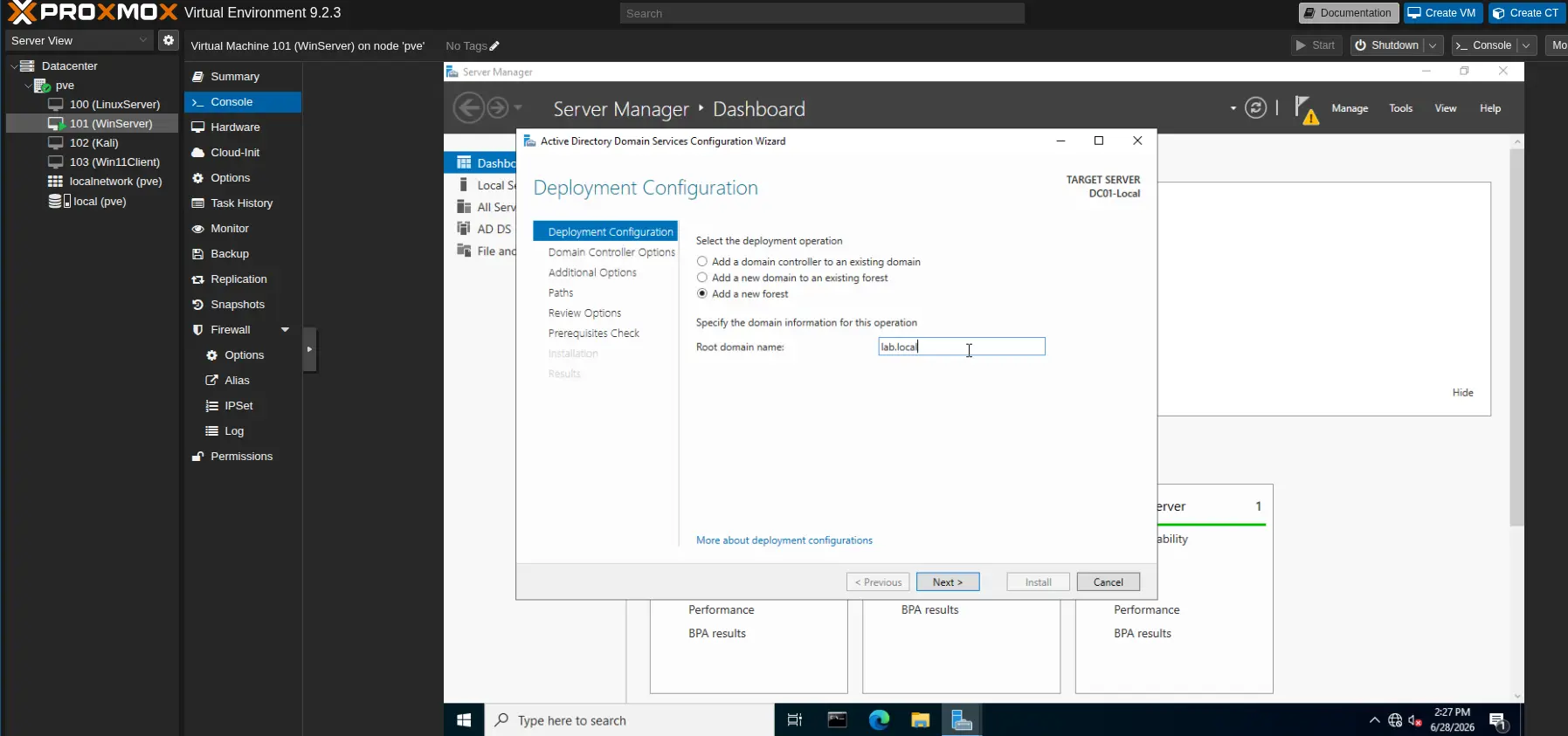 Domain Configuration